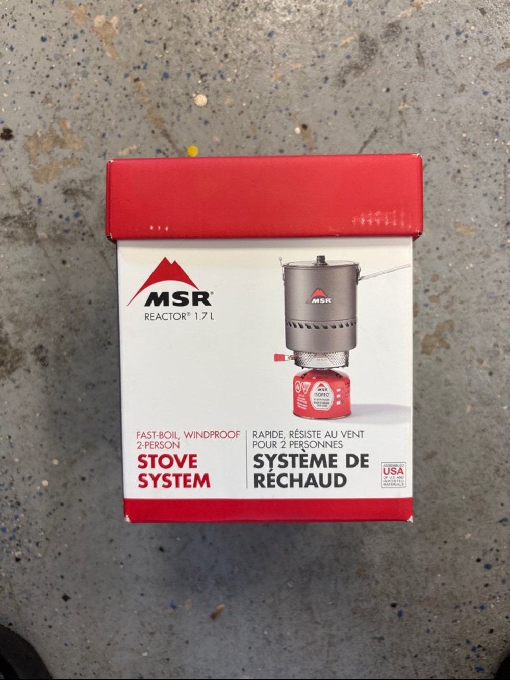 MSR Reactor Windproof Camping and Backpacking Stove System, 1.7L NEW